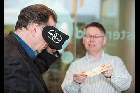 Mastercard is piloting virtual reality technology which allows shoppers to interact with VR-enabled gift cards